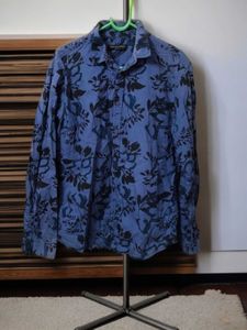 Pure Cotton Semi Formal Slim Fit Shirt For Men