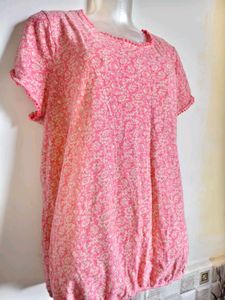 🎊Buy 1, Get 1 Free🎁L-XL Pink Floral Top