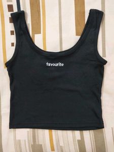 Black 'Favourite' Tank Top (Size-XS)