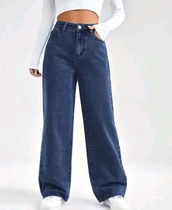 Wide Leg Denim Jeans