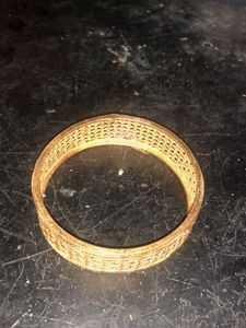 Gold Tone Filigree Bangle Bracelet