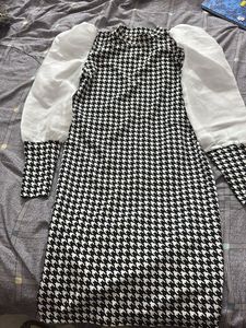 Houndstooth Mini Dress