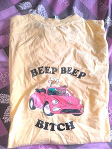 Back Graphic Printed Oversized T Shirt