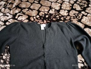 Vintage Button-up Ribbed Cardigan