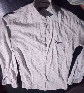 Patterned Long Sleeve Button Down