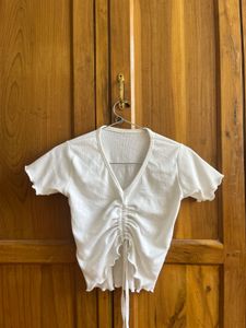 White Crop Top