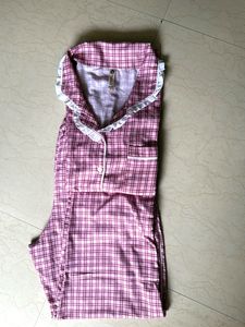 Pink Plaid Pajama Set