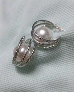 Pearl Hoop Earrings