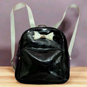Trendy Black  Backpack–Stylish School & Casual Bag