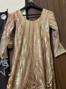Sparkling Gold Sequin Party Dress