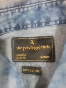 Denim Button-Up Shirt