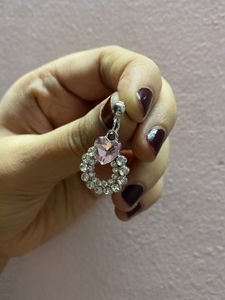 Pink Heart Earrings
