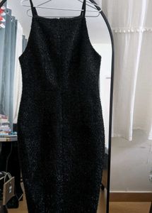 H&amp;M Black midi dress