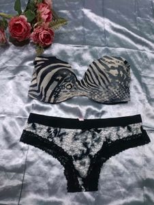 Animal Print Bra &amp; Panty Set