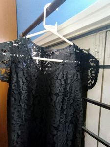 Black Net Gown