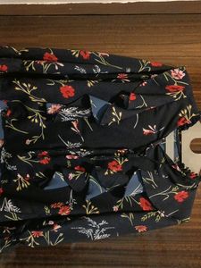 Blue Flowery Top