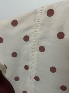 Polka Dot Peplum Top
