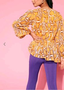 Pluss Plus Size Yellow Top