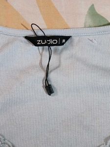 Cute Light Blue Lace Top