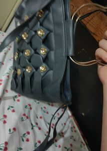 Grey Hand&amp; Shoulder Bag ♡