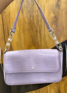 Lavender Flap Handbag