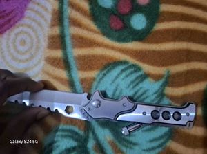 Button Knife For Camping With Mini Light
