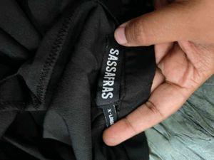 Elegant Black Pleated Dress