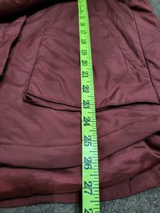 Maroon Hooded Jacket
