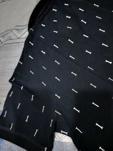 Black Printed polo T-Shirt