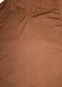 Brown Sleeveless Polo Shirt