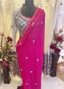 Elegant Pink Saree