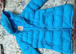 Puffed Long Jacket With Hood