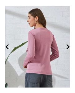 Pink Tie-Front Long Sleeve Top