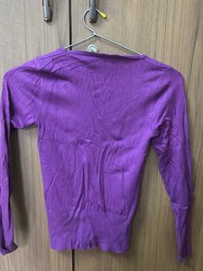 Purple Knit Sweater