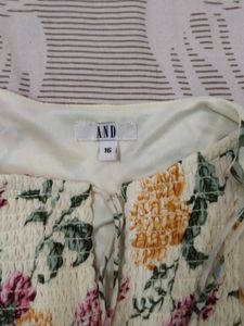 And Yellow Bell Sleeves Top