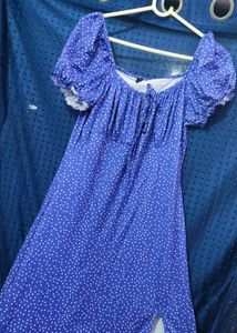 SHEIN violet colour Floral Print Maxi Dress