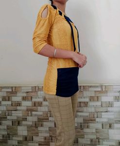 combo Stylish Cut Out Shoulder Top