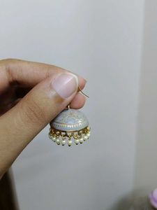 BRAND NEW GREY JHUMKAS