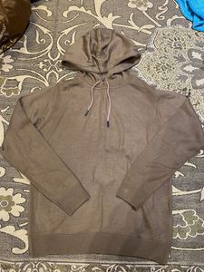 Brown Knit Hoodie