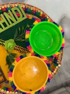 HALDI MAHENDI WEDDING PLATE