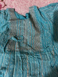 Elegant Blue Printed Kurta