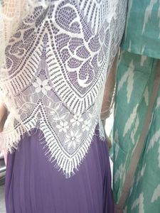 Purple Cute Butterfly Dress with Lace Bolero