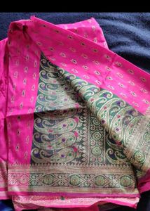 Rani Pink Zari SAREE
