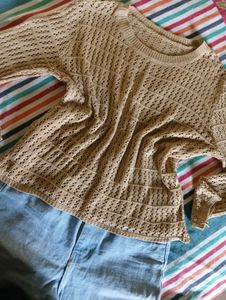 Cropped Knit Sweater