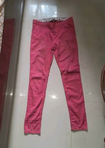Womens  Pink Colour Skinny Jeans 28 Size