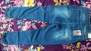 Ladies Denim Jogger Cargo