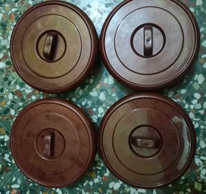 Store Pooja Essential Also With Lids (Set of 4)