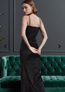 Elegant Black Maxi Slip Dress