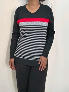 Striped Knit Sweater