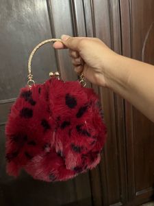 Velvet Fluffy Clutch